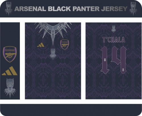 ARSENAL-BLACK-PANTER-JERSEY